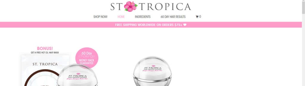 St Tropica Homepage