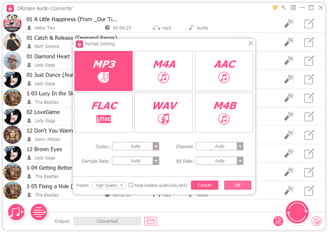 ffmpeg m4p to mp3